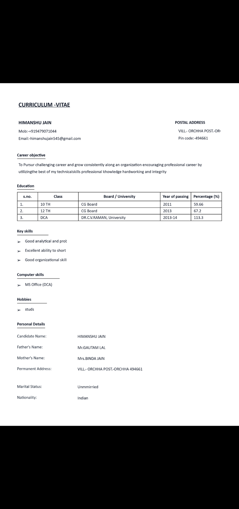 Resume